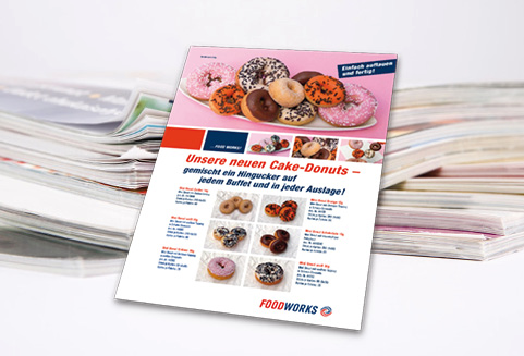 Werbeagentur Vitamin G - Foodworks Donuts-Flyer