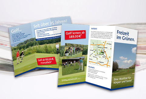 Werbeagentur Vitamin G - Golfclub-Frohlinde-Aktionsfolder