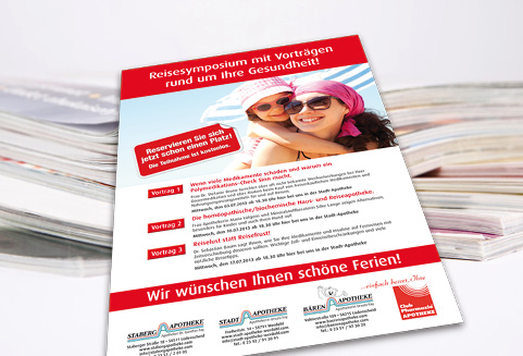 Werbeagentur Vitamin G - Club-Pharmazie Reiseapotheken-Plakat