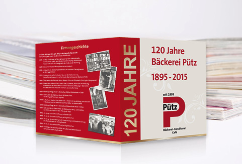 Werbeagentur Vitamin G - Puetz-Imagebroschuere Titel